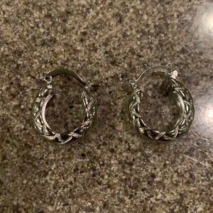Brand New 925 Silver Mini Hoop Huggies Earrings
